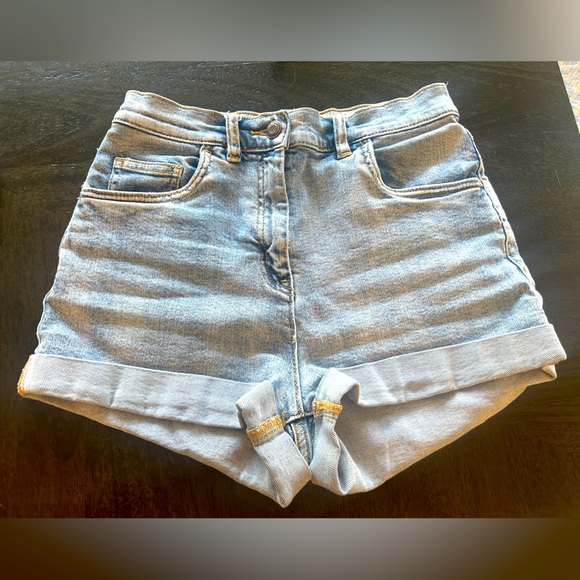 aritzia WILFRED FREE jovovich short ~ high rise jean shorts ~ size 4 - Picture 2 of 8